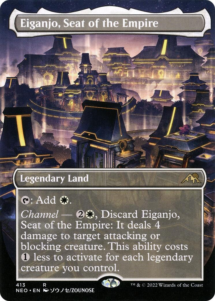 Image for Eiganjo, Seat of the Empire (Borderless) (413) (Kamigawa: Neon Dynasty) - Magic: The Gathering