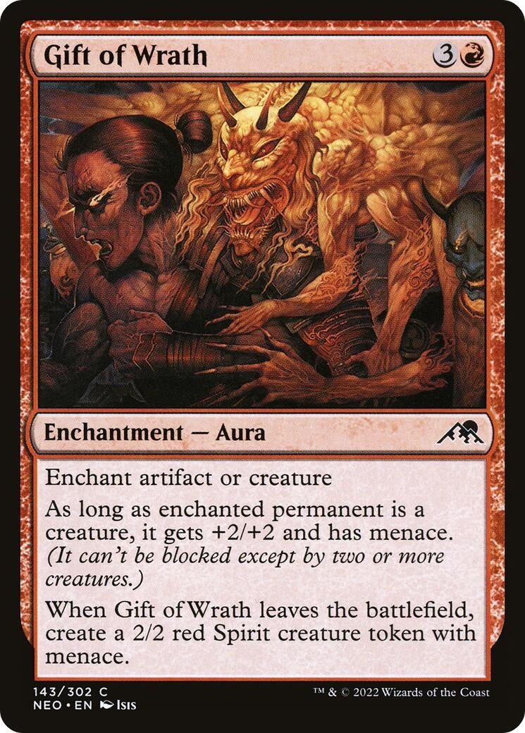 Image for Gift of Wrath (143) (Kamigawa: Neon Dynasty) - Magic: The Gathering