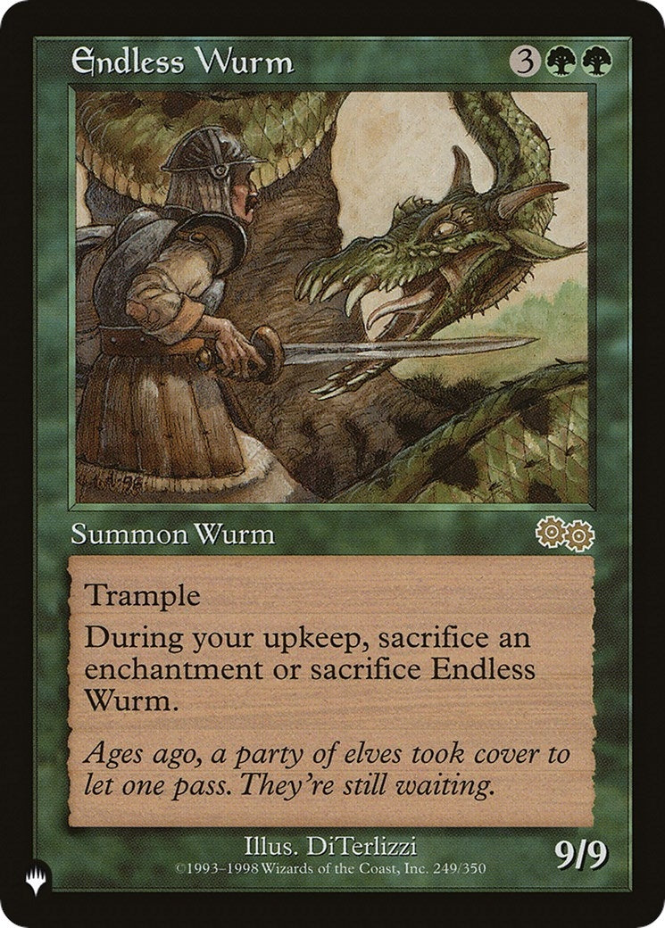 Image for Endless Wurm (249/350) (The List Reprints) - Magic: The Gathering