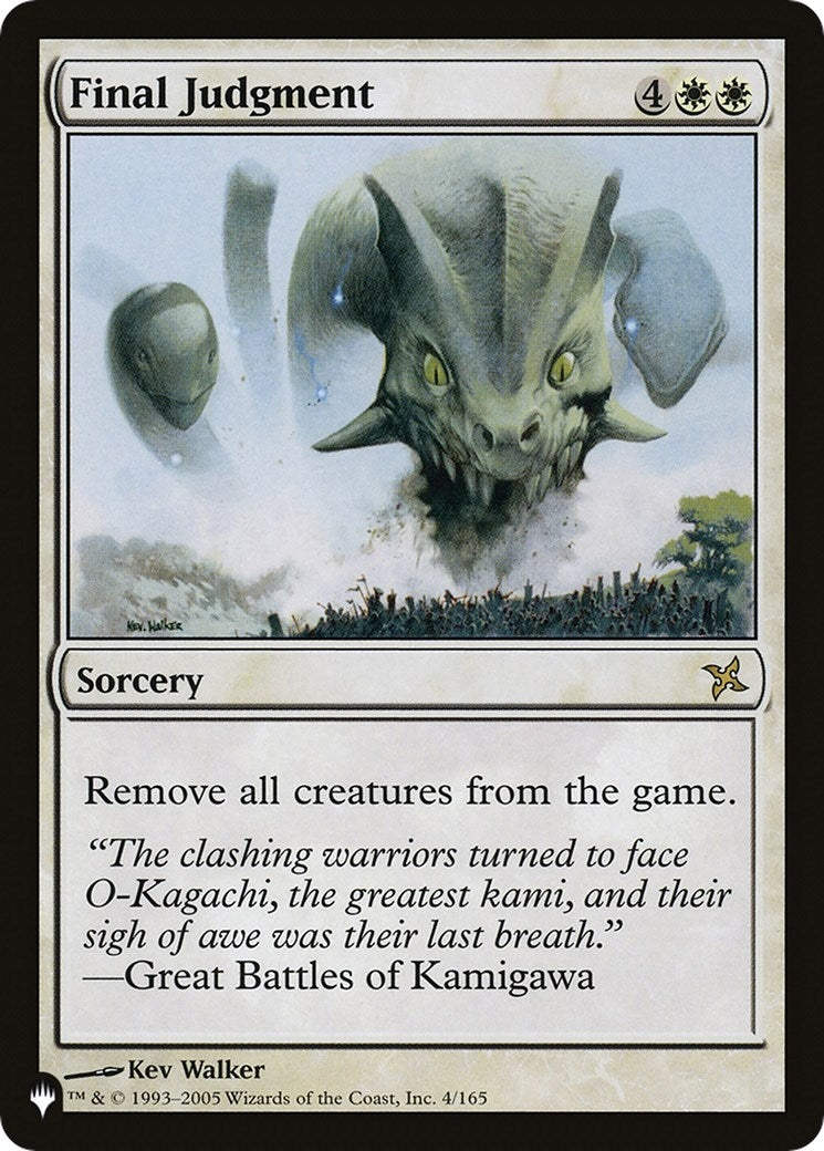Image for Final Judgment (4/165) (The List Reprints) - Magic: The Gathering