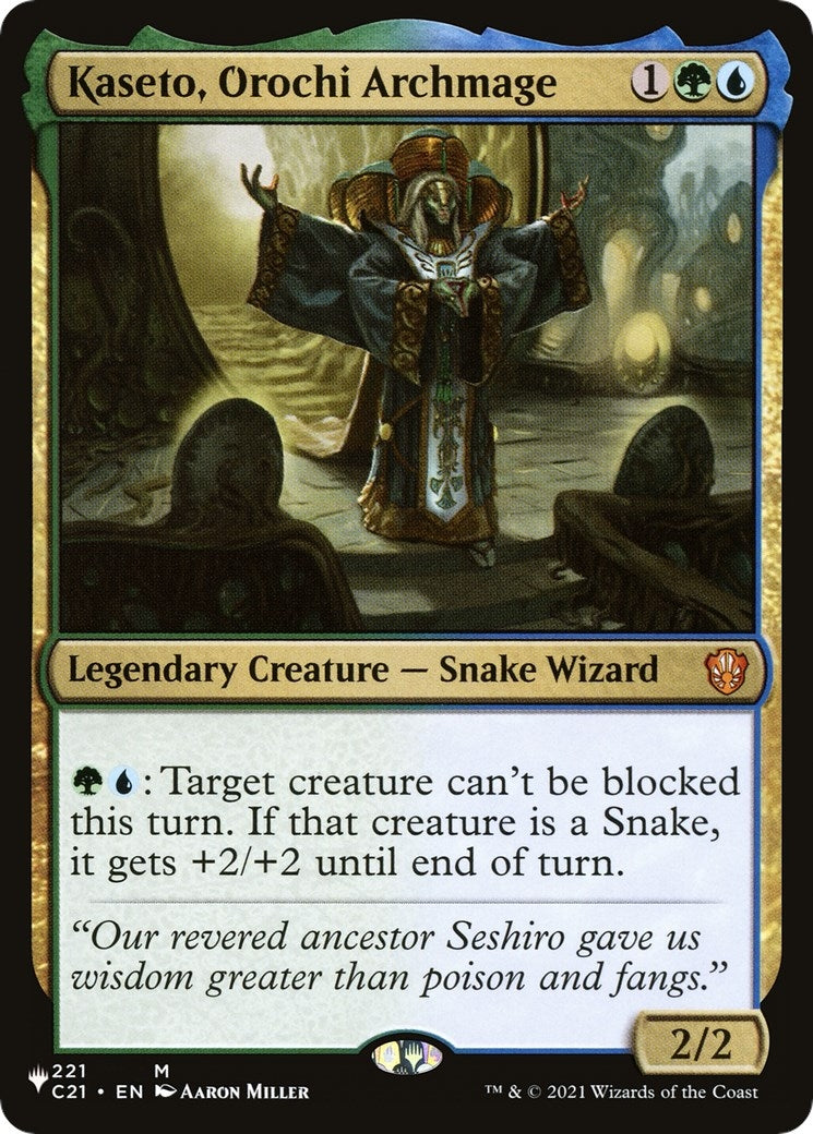 Image for Kaseto, Orochi Archmage (221/081) (The List Reprints) - Magic: The Gathering