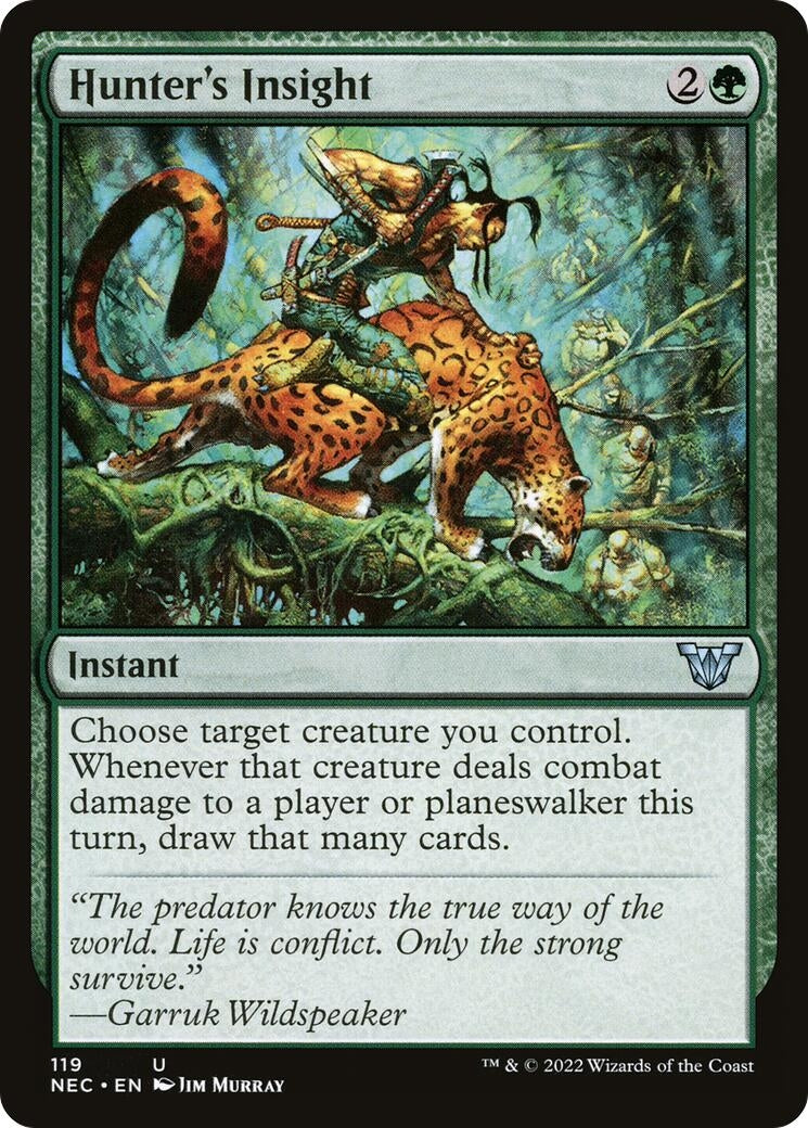 Image for Hunter's Insight (119) (Kamigawa: Neon Dynasty) - Magic: The Gathering