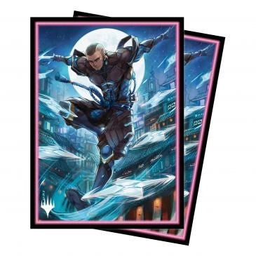 Image for Kamigawa: Neon Dynasty Kaito Shizuki (V2) Standard Deck Protector sleeves for Magic (100-Pack) - Card Sleeves