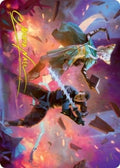 Image for Explosive Entry Art Card (Gold-Stamped Signature) (13) (Kamigawa: Neon Dynasty) - Magic: The Gathering