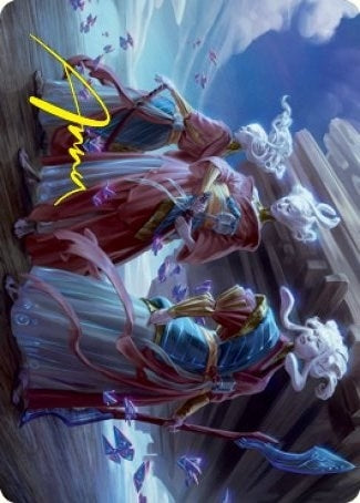 Image for Guardians of Oboro Art Card (Gold-Stamped Signature) (30) (Kamigawa: Neon Dynasty) - Magic: The Gathering
