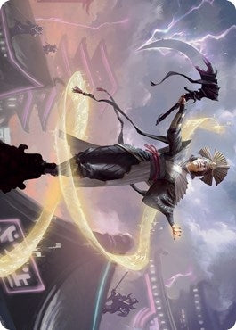 Image for Naomi, Pillar of Order Art Card (35) (Kamigawa: Neon Dynasty) - Magic: The Gathering