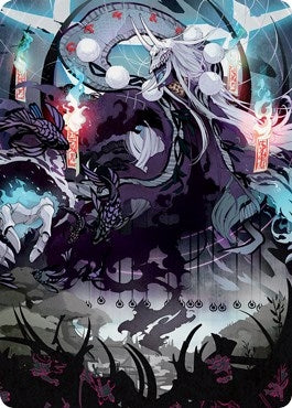 Image for Echo of Death's Wail Art Card (55) (Kamigawa: Neon Dynasty) - Magic: The Gathering