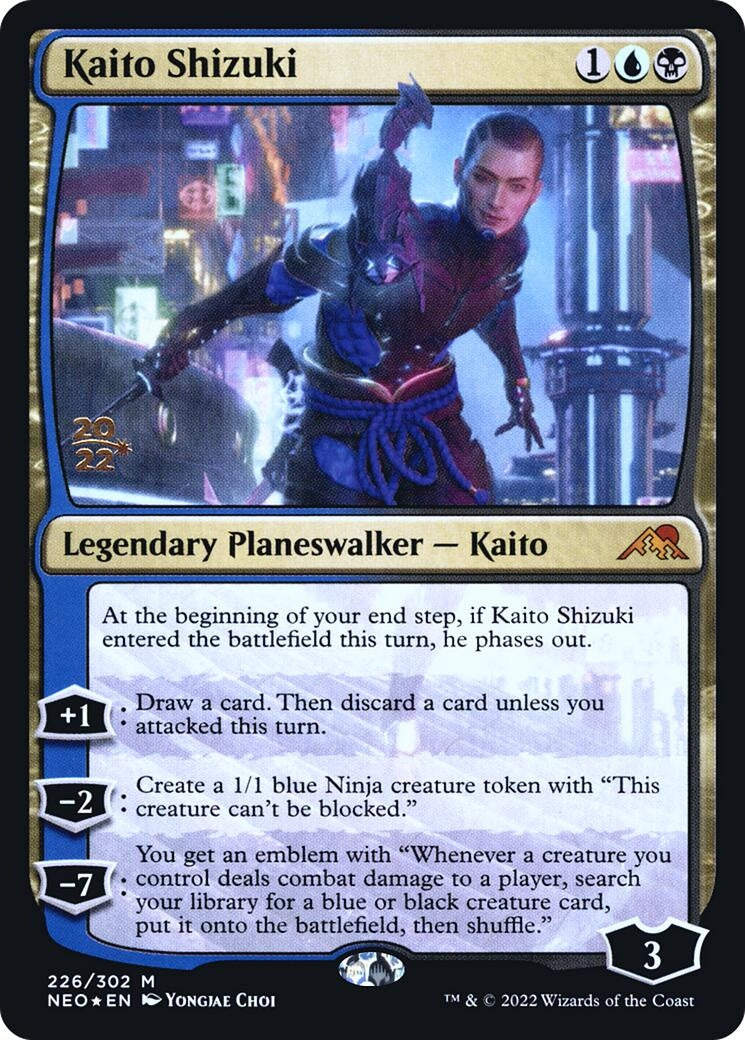 Image for Kaito Shizuki (226) (Prerelease Cards) - Magic: The Gathering