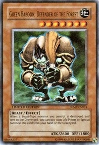 Image for Green Baboon, Defender of the Forest (JUMP-EN014) (SJMP) - YuGiOh