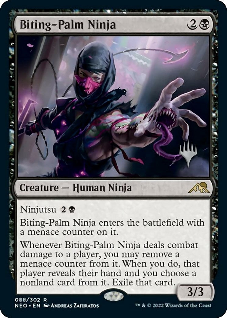 Image for Biting-Palm Ninja (88) (Kamigawa: Neon Dynasty) - Magic: The Gathering