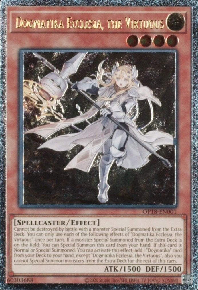 Image for Dogmatika Ecclesia, the Virtuous (UTR) (OP18-EN001) (OP18) - YuGiOh