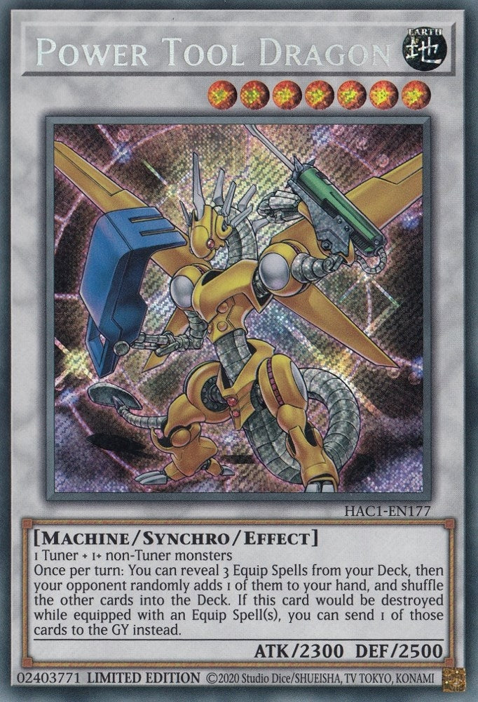 Image for Power Tool Dragon (HAC1-EN177) (HAC1) - YuGiOh