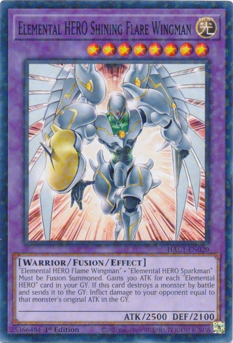 Elemental HERO Shining Flare Wingman (Duel Terminal) (HAC1-EN020) (HAC1)