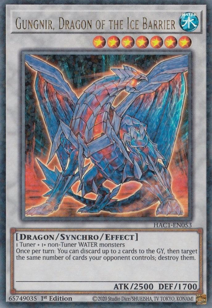 Gungnir, Dragon of the Ice Barrier (Duel Terminal) (HAC1-EN053) (HAC1)