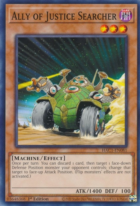 Image for Ally of Justice Searcher (HAC1-EN081) (HAC1) - YuGiOh