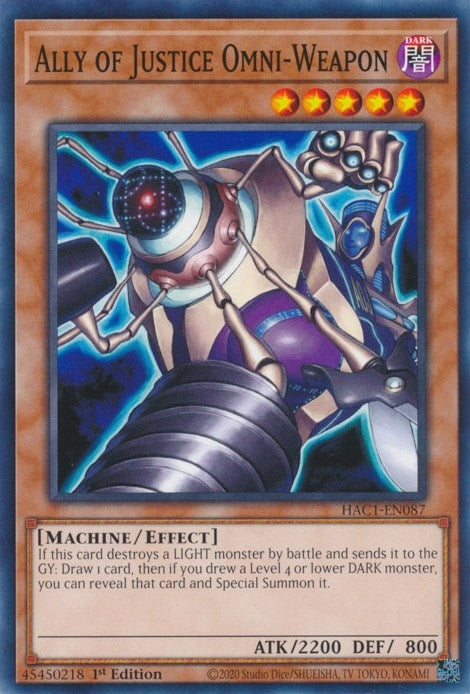 Image for Ally of Justice Omni-Weapon (HAC1-EN087) (HAC1) - YuGiOh