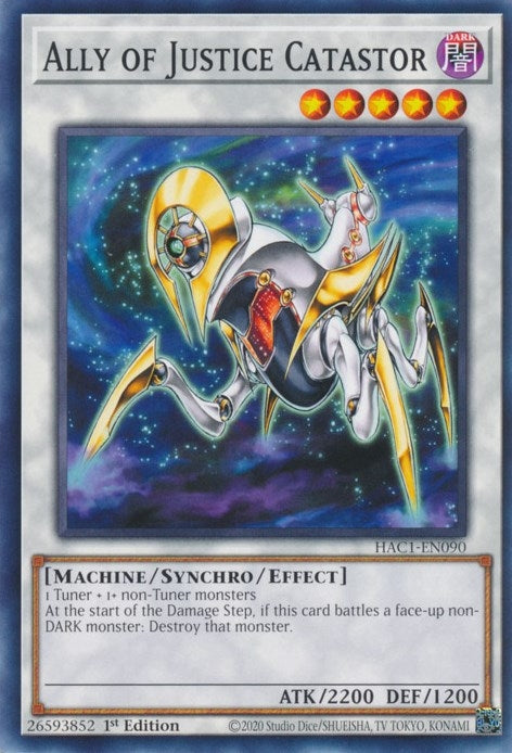 Image for Ally of Justice Catastor (HAC1-EN090) (HAC1) - YuGiOh