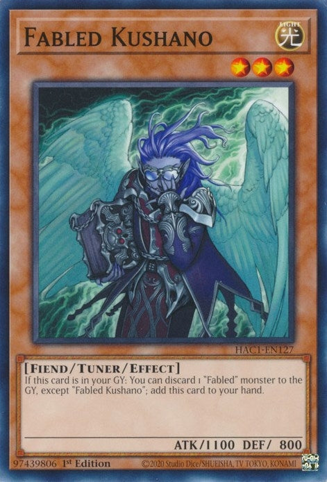 Image for Fabled Kushano (HAC1-EN127) (HAC1) - YuGiOh