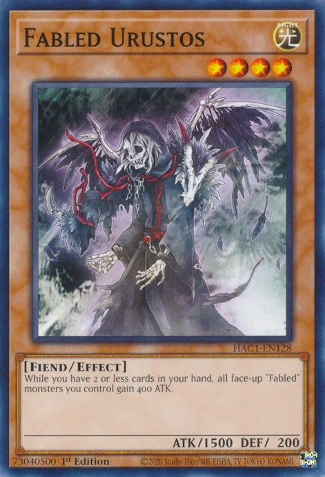 Image for Fabled Urustos (HAC1-EN128) (HAC1) - YuGiOh