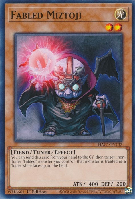 Image for Fabled Miztoji (HAC1-EN132) (HAC1) - YuGiOh
