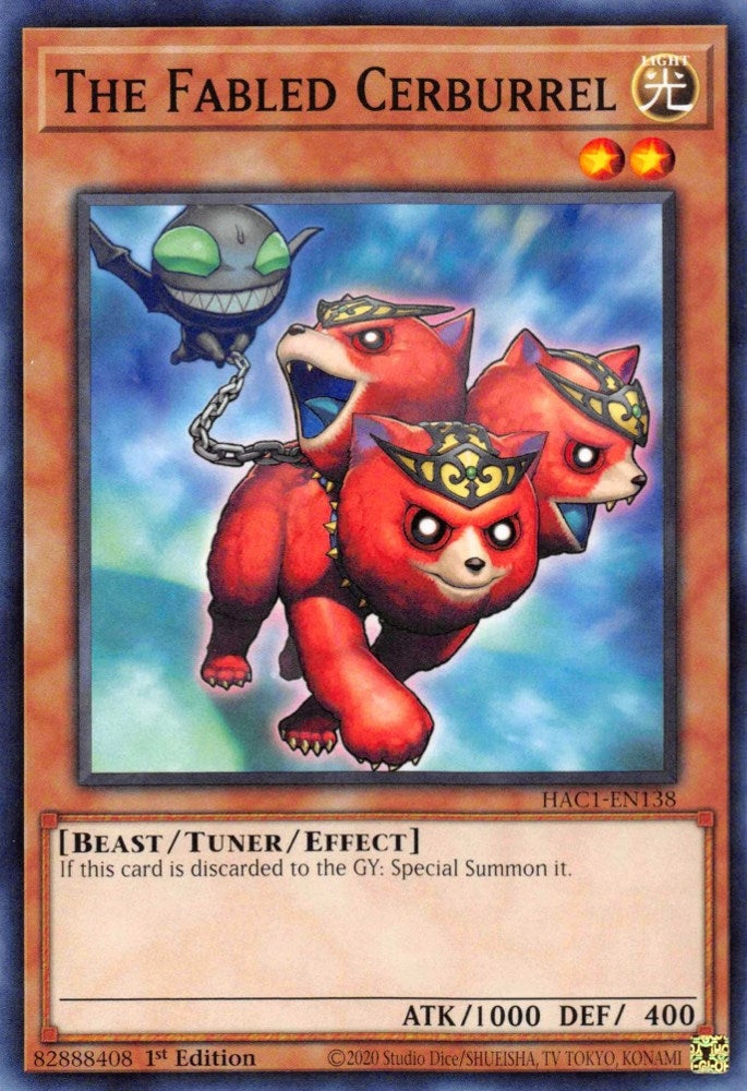 Image for The Fabled Cerburrel (HAC1-EN138) (HAC1) - YuGiOh