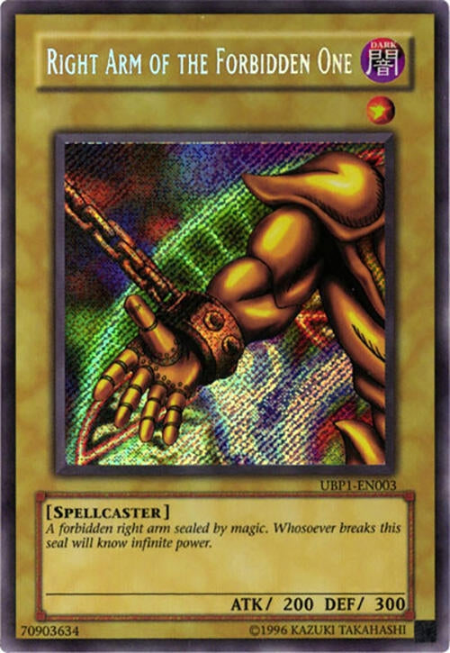 Image for Right Arm of the Forbidden One (UBP1-EN003) (UBP1) - YuGiOh