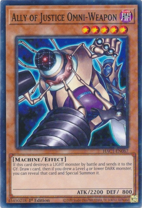 Ally of Justice Omni-Weapon (Duel Terminal) (HAC1-EN087) (HAC1)