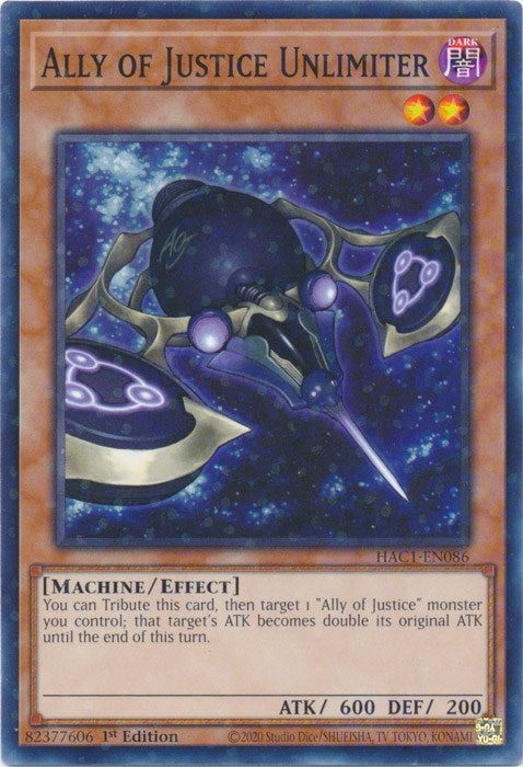 Ally of Justice Unlimiter (Duel Terminal) (HAC1-EN086) (HAC1)