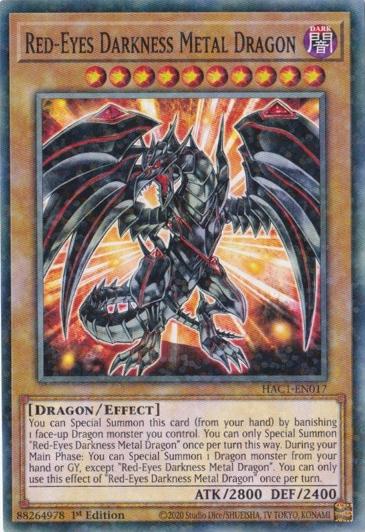 Red-Eyes Darkness Metal Dragon (Duel Terminal) (HAC1-EN017) (HAC1)