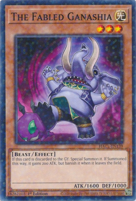 The Fabled Ganashia (Duel Terminal) (HAC1-EN139) (HAC1)