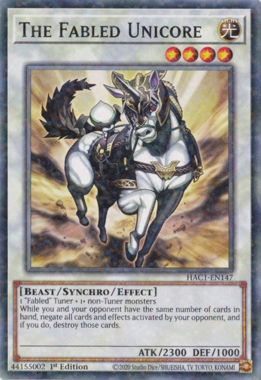 The Fabled Unicore (Duel Terminal) (HAC1-EN147) (HAC1)