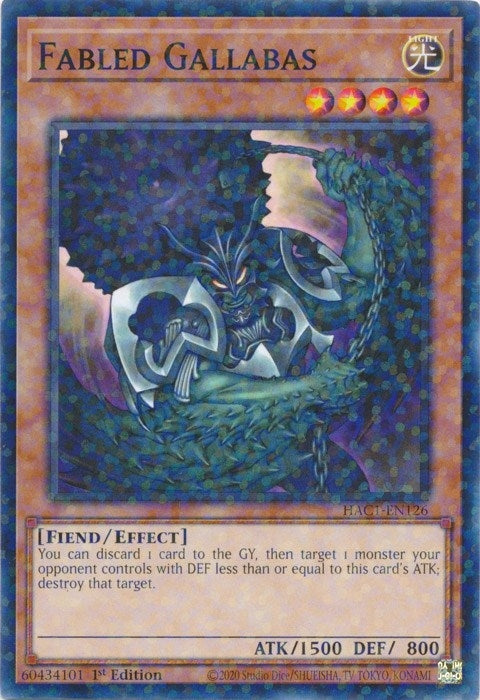 Fabled Gallabas (Duel Terminal) (HAC1-EN126) (HAC1)