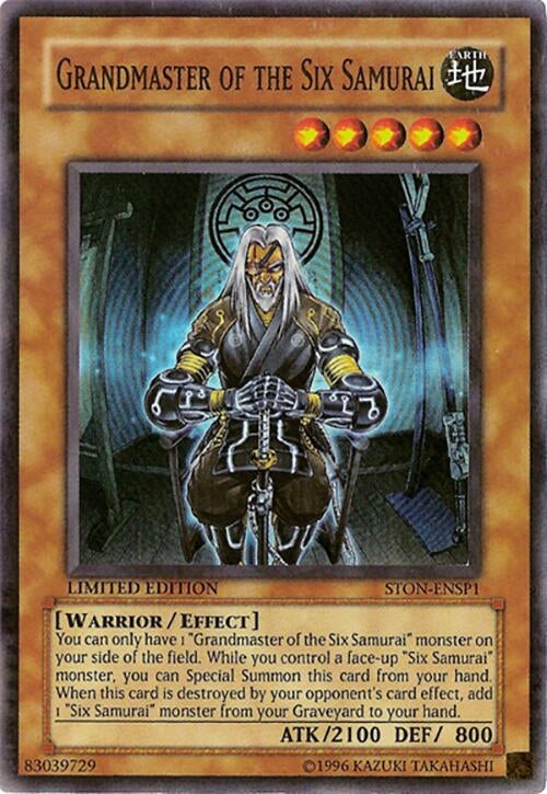 Image for Grandmaster of the Six Samurai (STON-ENSP1) - YuGiOh
