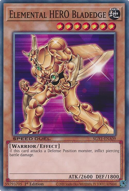 Image for Elemental HERO Bladedge (SGX1-ENA09) - YuGiOh