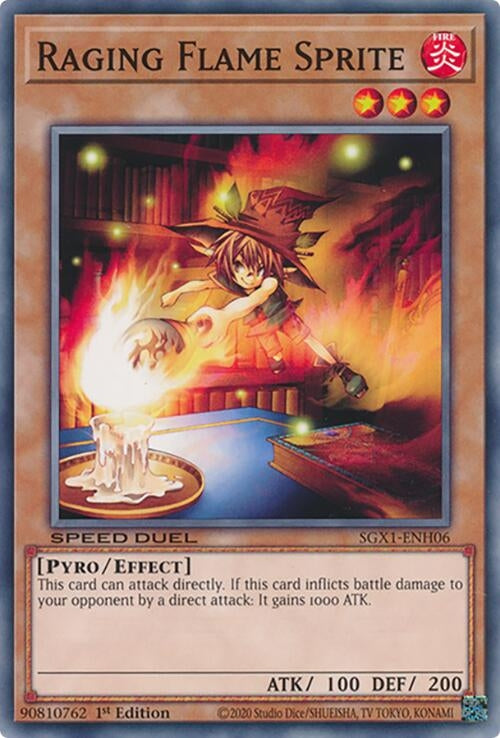 Image for Raging Flame Sprite (SGX1-ENH06) - YuGiOh