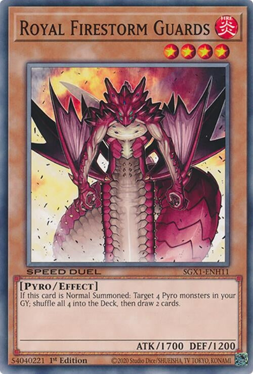 Image for Royal Firestorm Guards (SGX1-ENH11) - YuGiOh