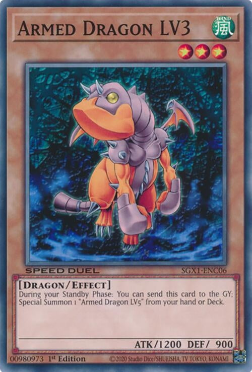 Image for Armed Dragon LV3 (SGX1-ENC06) - YuGiOh