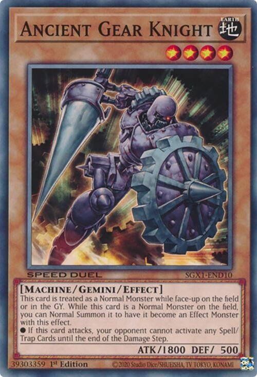 Image for Ancient Gear Knight (SGX1-END10) - YuGiOh