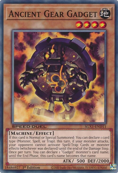 Image for Ancient Gear Gadget (SGX1-END11) - YuGiOh