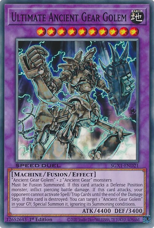 Image for Ultimate Ancient Gear Golem (SGX1-END21) - YuGiOh