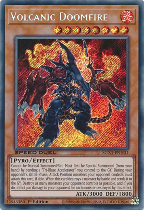 Image for Volcanic Doomfire (Secret Rare) (SGX1-ENH01) - YuGiOh