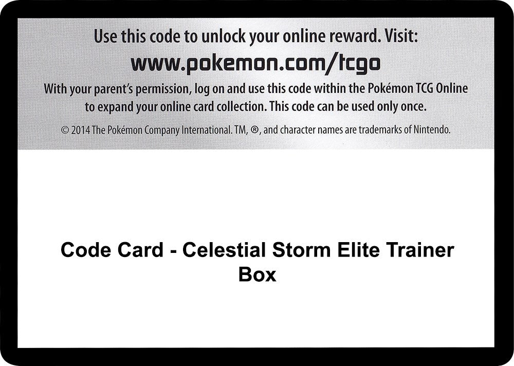 Image for Code Card - Celestial Storm Elite Trainer Box (CES) - Pokemon