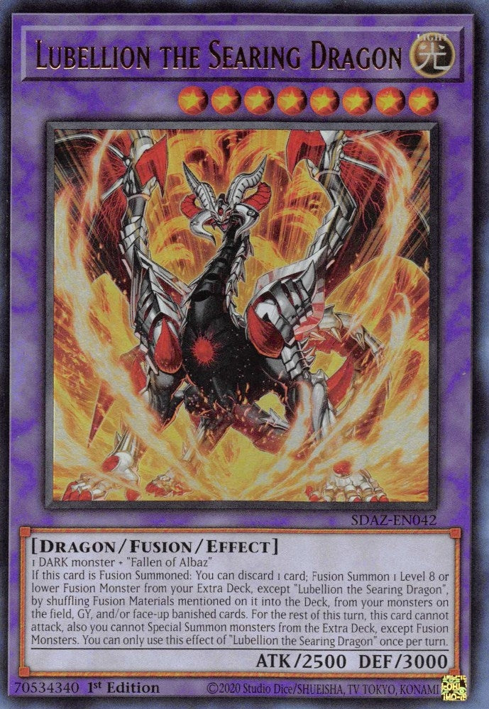 Image for Lubellion the Searing Dragon (SDAZ-EN042) (SDAZ) - YuGiOh