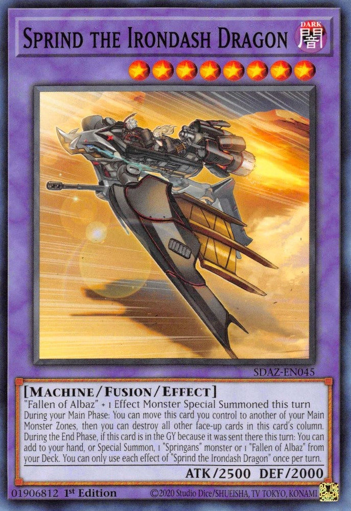 Image for Sprind the Irondash Dragon (SDAZ-EN045) (SDAZ) - YuGiOh