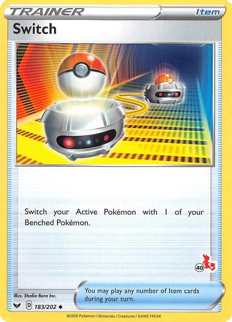 Image for Switch - 183/202 (#40 Cinderace Stamped) (183/202) (BA22) - Pokemon