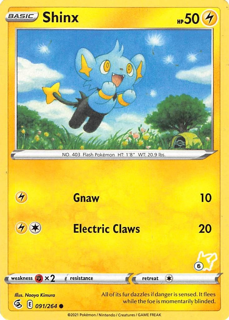 Image for Shinx - 091/264 (#6 Pikachu Stamped) (091/264) (BA22) - Pokemon