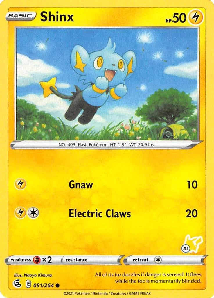Image for Shinx - 091/264 (#41 Pikachu Stamped) (091/264) (BA22) - Pokemon