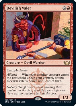 Image for Devilish Valet (105) (Streets of New Capenna) - Magic: The Gathering