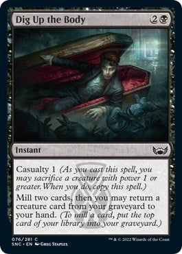 Image for Dig Up the Body (76) (Streets of New Capenna) - Magic: The Gathering
