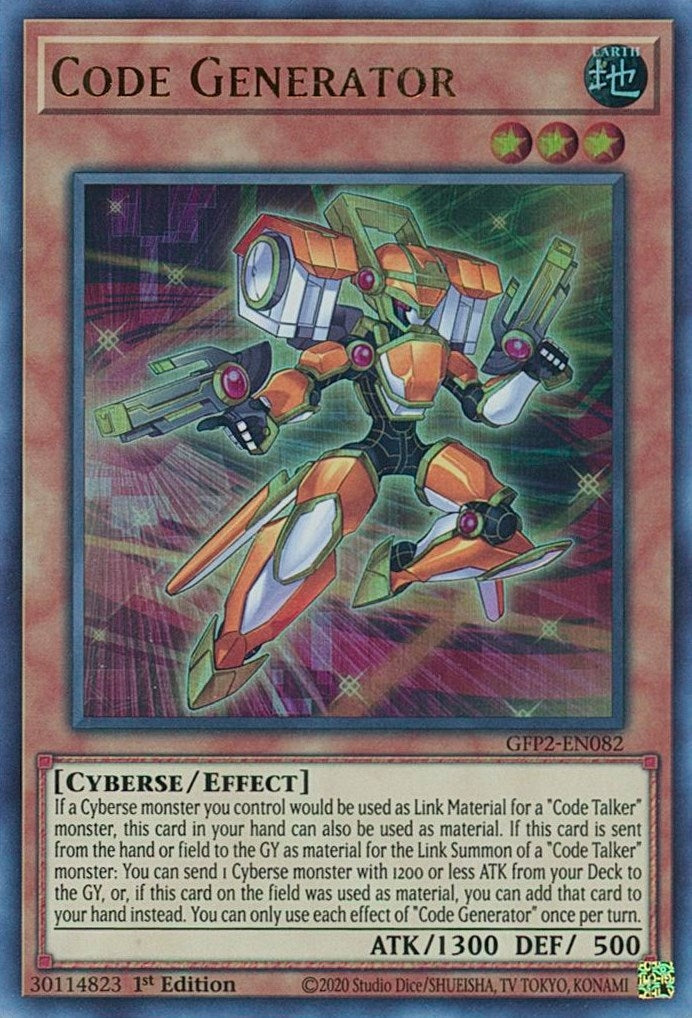 Image for Code Generator (GFP2-EN082) (GFP2) - YuGiOh